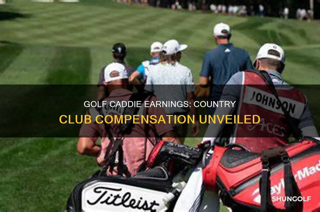 how much do golf caddies make at country clubs