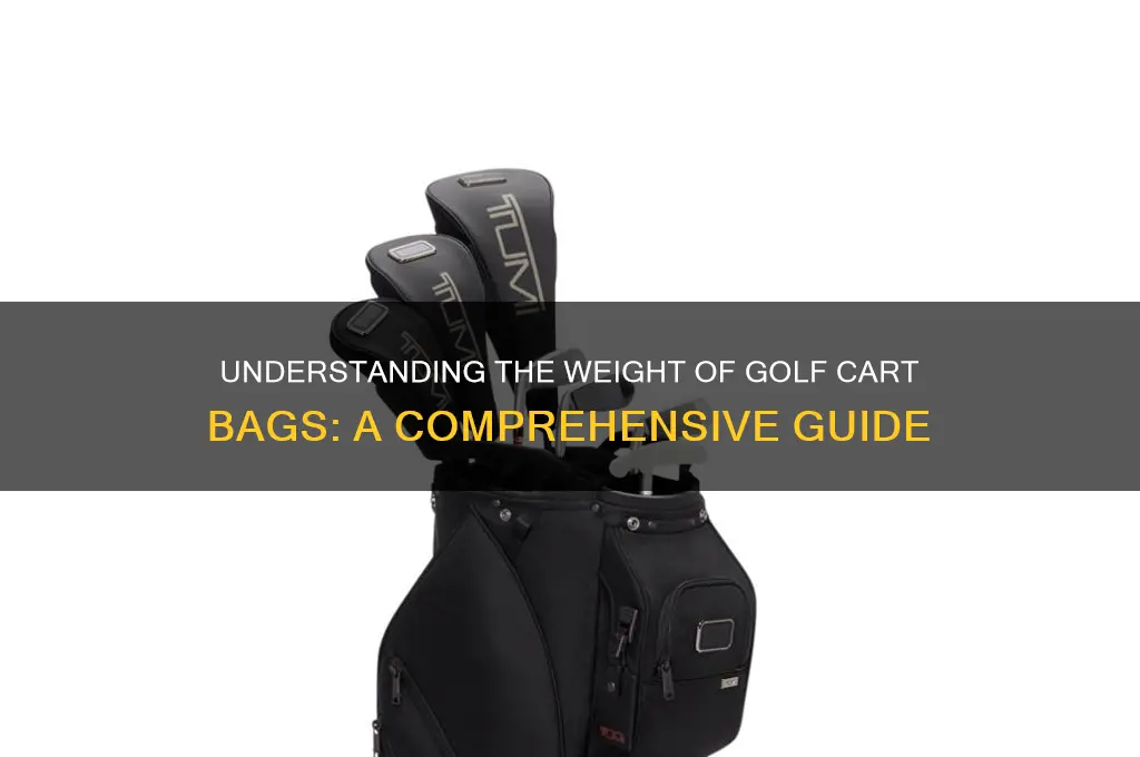 how much do golf cart bags weigh