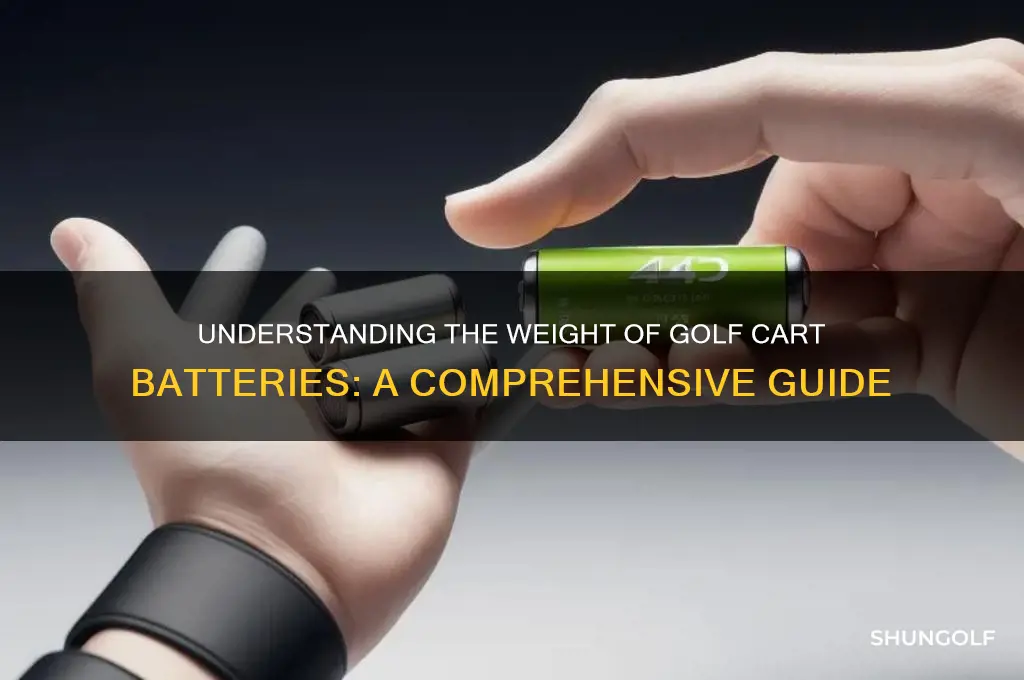 how much do golf cart batteries weigh
