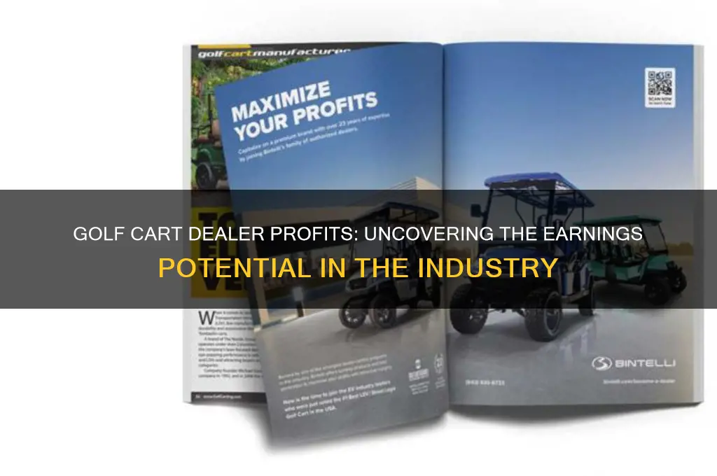 how much do golf cart dealers make