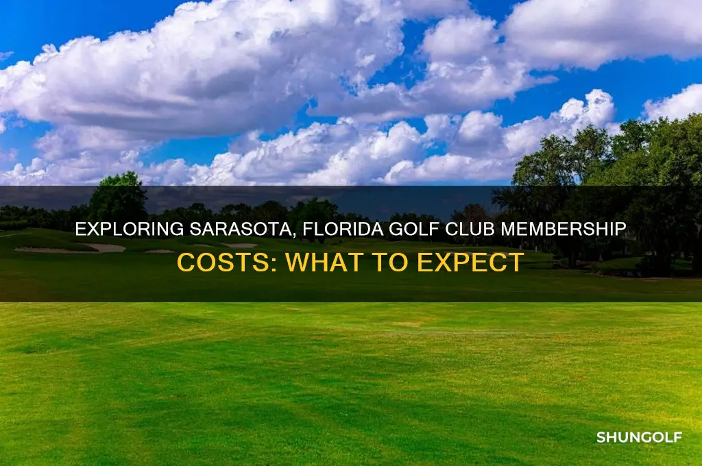 how much do golf club memberships cost in sarasota florida