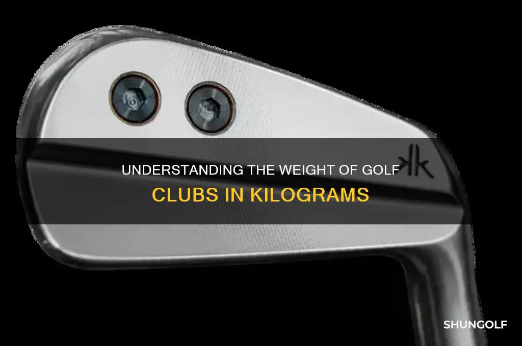 how much do golf clubs weigh in kg