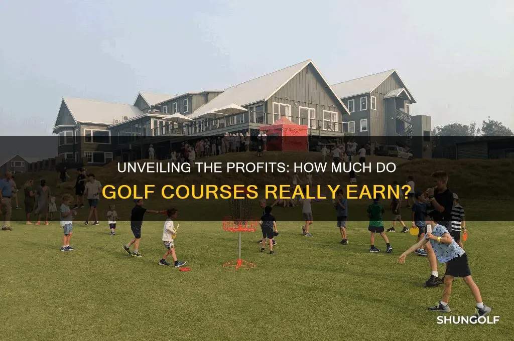 how much do golf courses make
