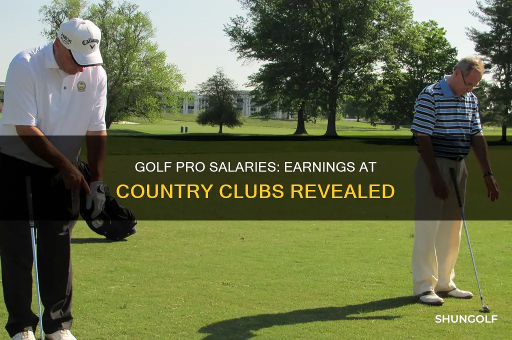 how much do golf pros make at country clubs