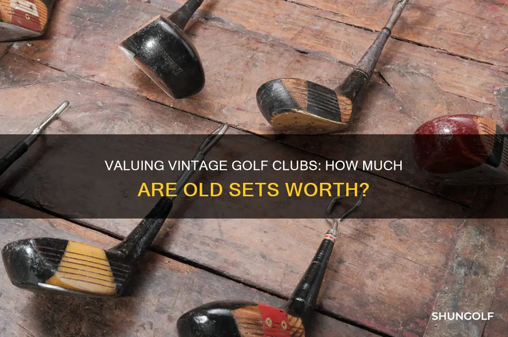 how much do old golf clubs sell for