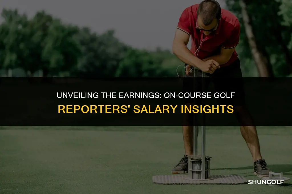 how much do on course golf reporters make