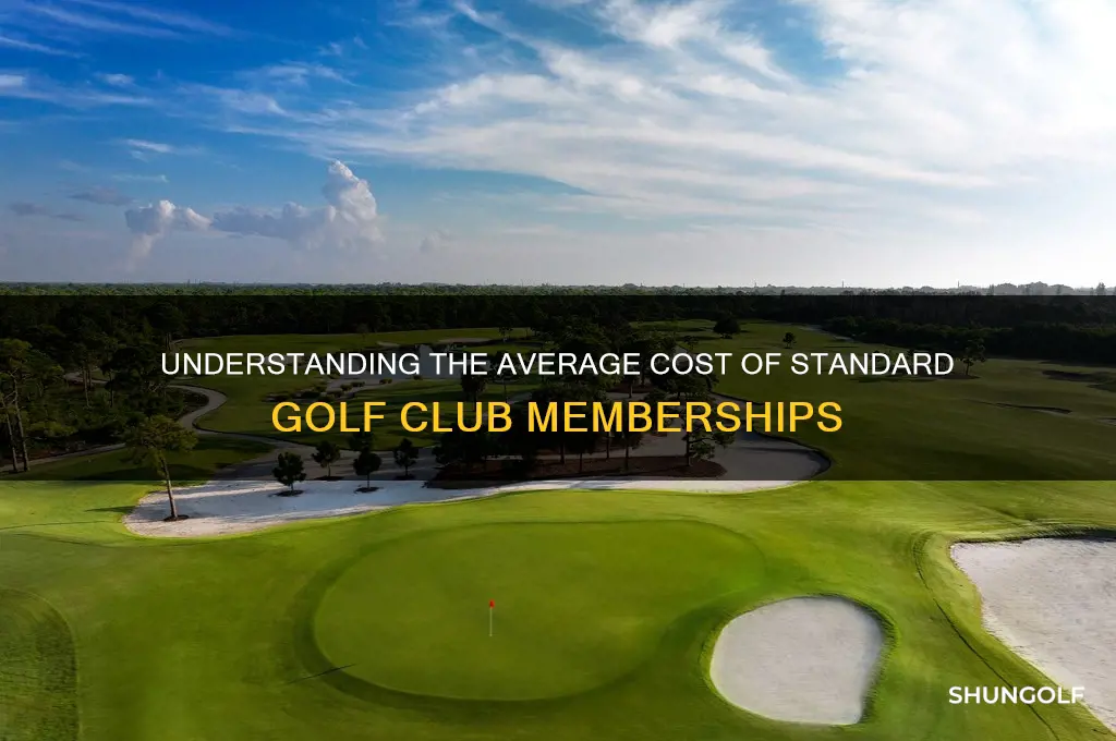 how much do standard golf club memberships cost
