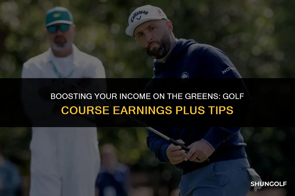 how much do you make a golf courses plus tips