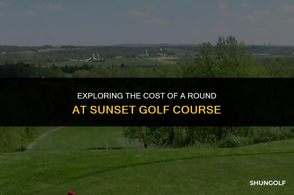 how much does 18 holes cost at sunset golf course