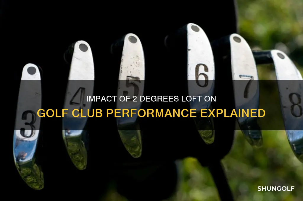 how much does 2 degrees of loft affect golf club