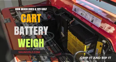 Understanding the Weight of a 12V Golf Cart Battery