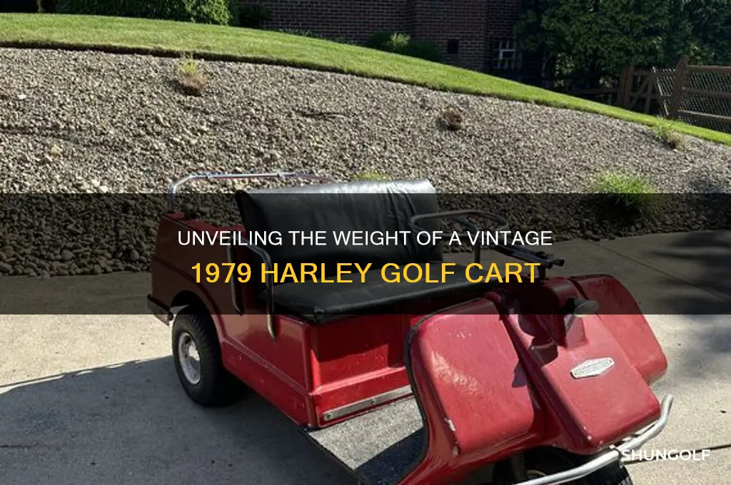 how much does a 1979 harley golf cart weigh