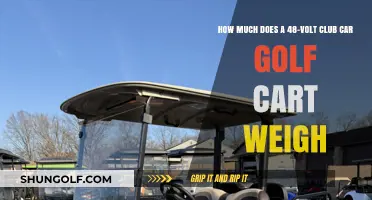 Club Car Golf Cart Weight: 48-Volt Model Specifications Revealed