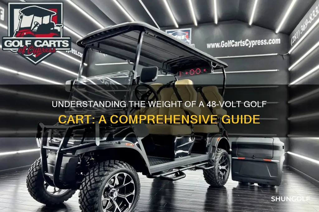 how much does a 48-volt golf cart weigh