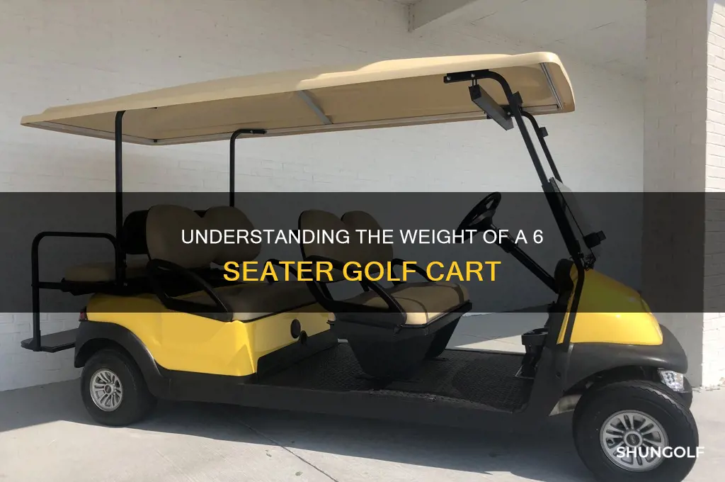 how much does a 6 seater golf cart weigh