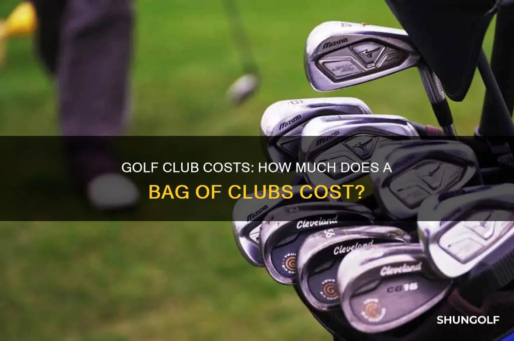 how much does a bag of golf clubs cost