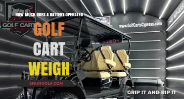 Battery-Operated Golf Cart Weight: What You Need to Know