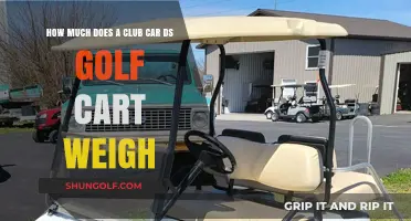 Club Car DS Golf Cart Weight: A Comprehensive Guide
