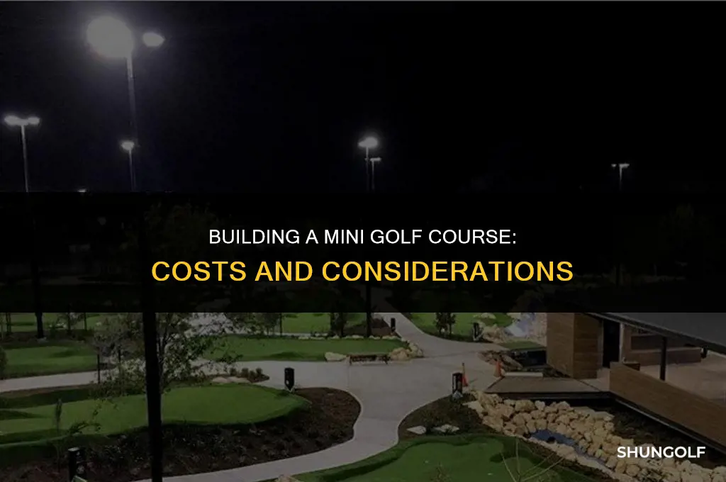 how much does a crazy golf course cost to build