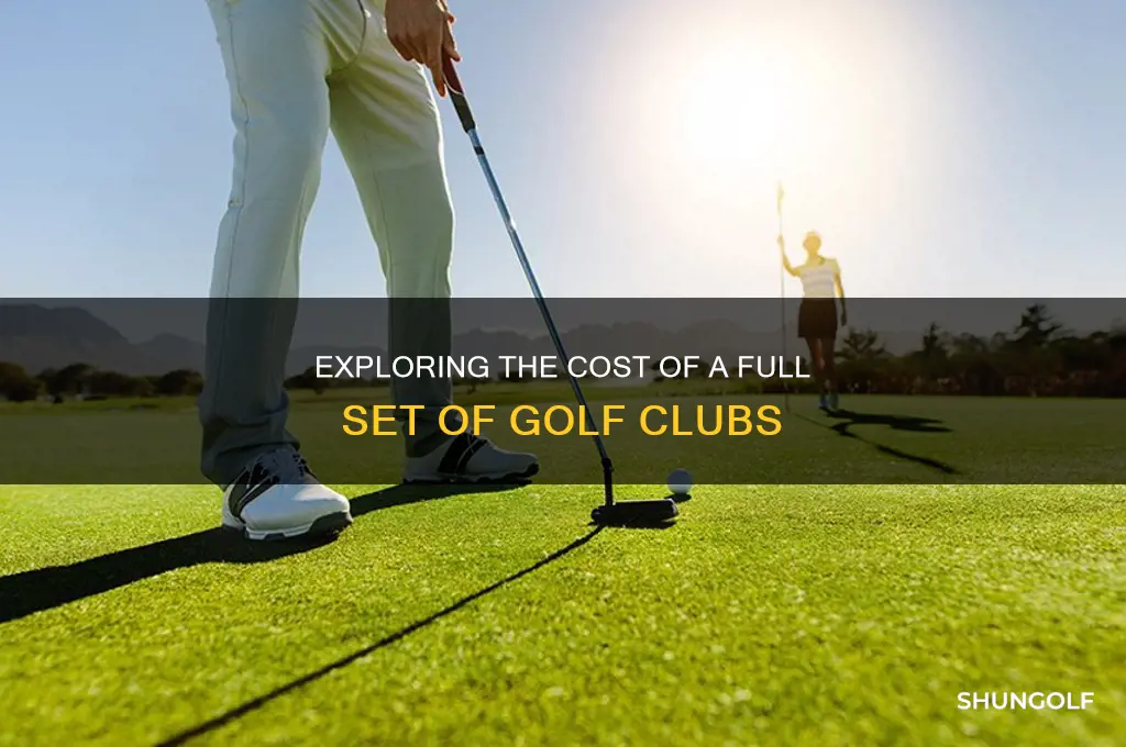 how much does a full bag of golf clubs cost