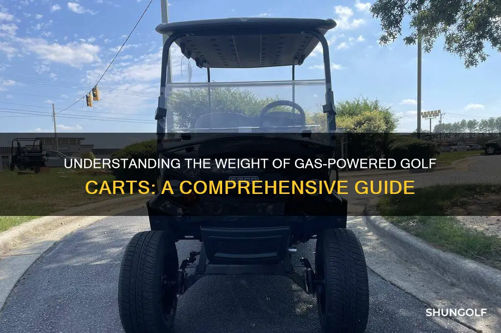 how much does a gas golf cart weigh