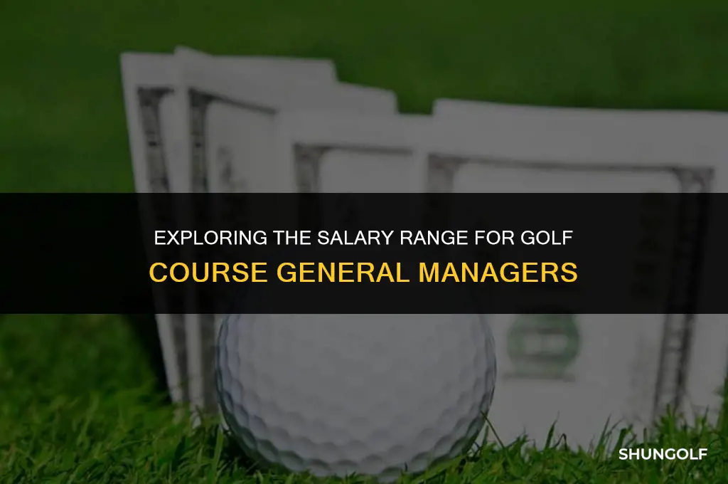 how much does a gm at a golf course make