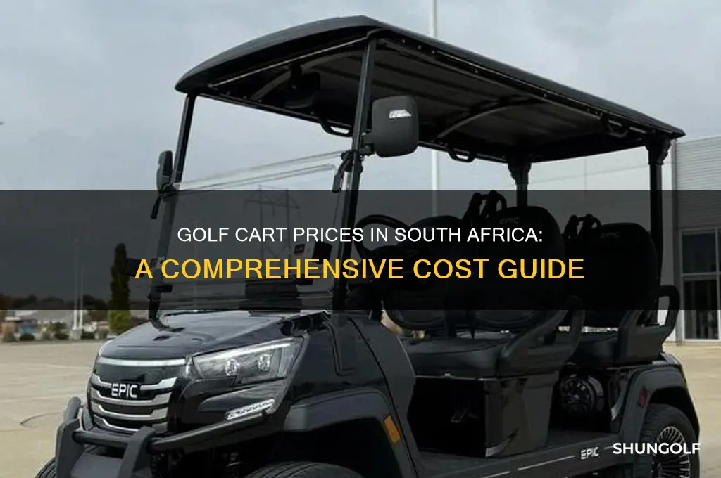 how much does a golf cart cost in south africa