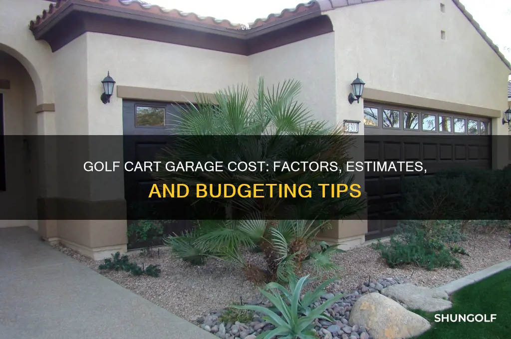 how much does a golf cart garage cost