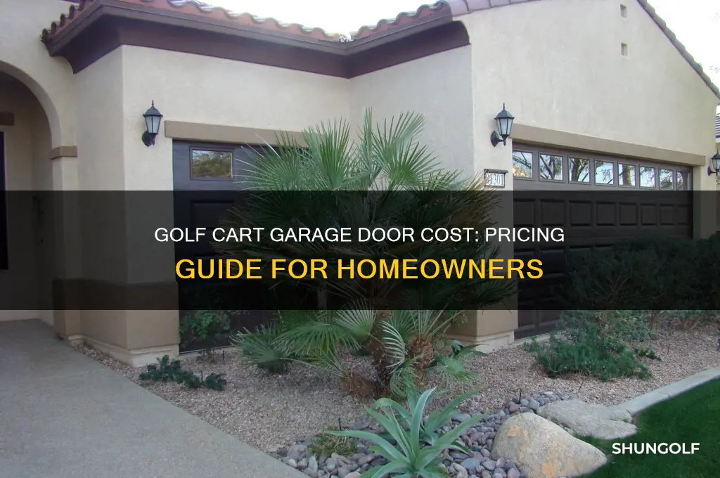 how much does a golf cart garage door cost