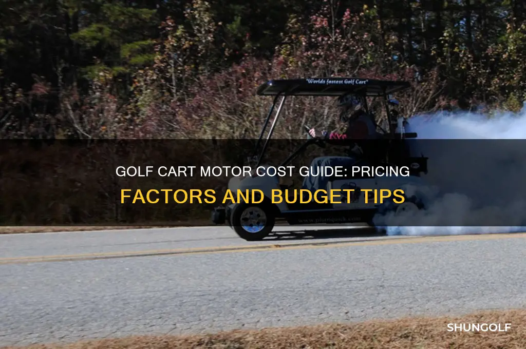 how much does a golf cart motor cost