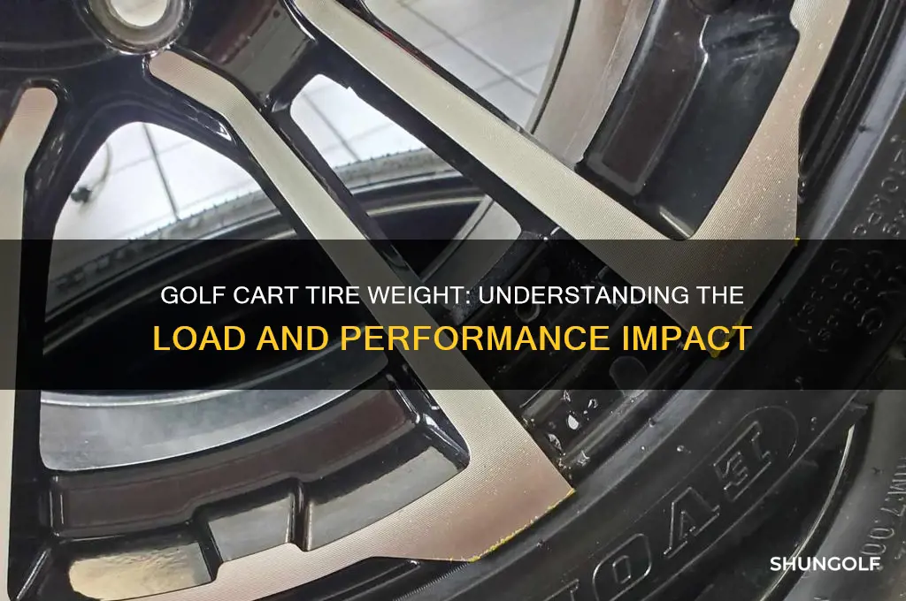how much does a golf cart tire weigh