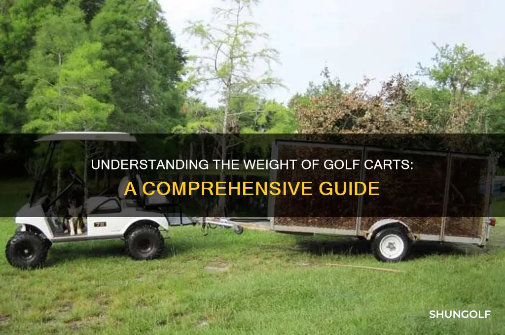 how much does a golf cart weigih