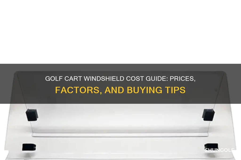 how much does a golf cart windshield cost