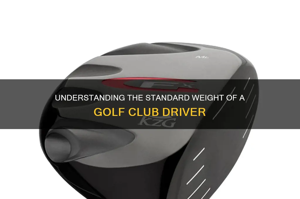 how much does a golf club driver weight