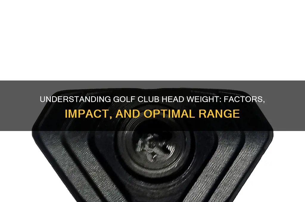 how much does a golf club head weight