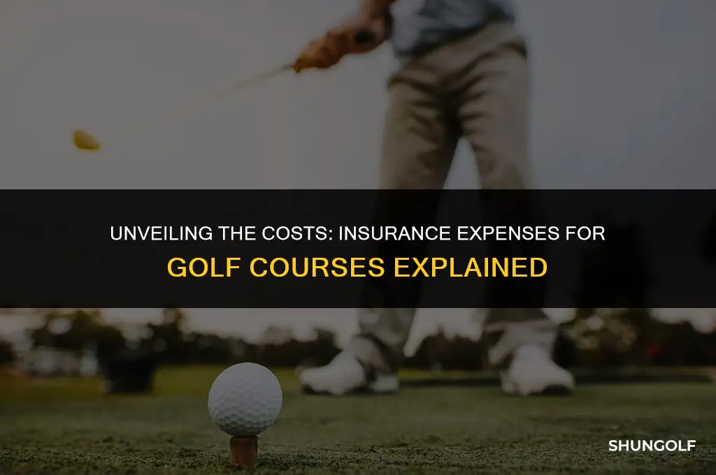 how much does a golf course spend on insurance