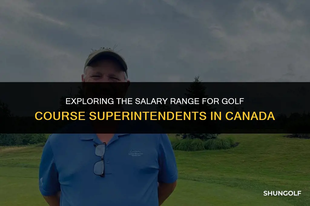 how much does a golf course superintendent make in canada