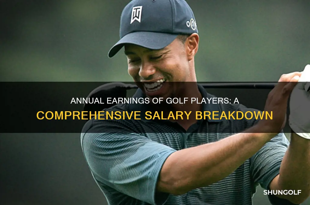 how much does a golf player make a year