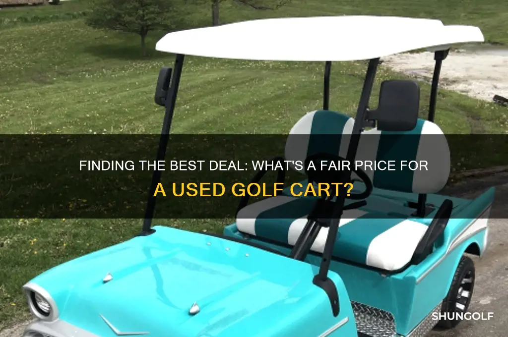 how much does a good used golf cart cost