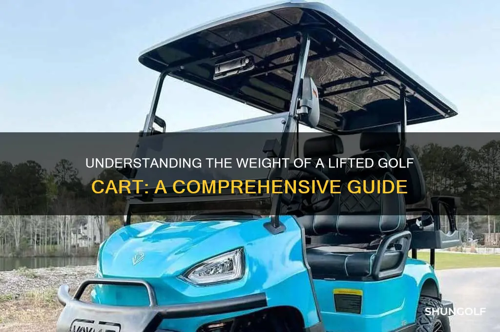 how much does a lifted golf cart weigh