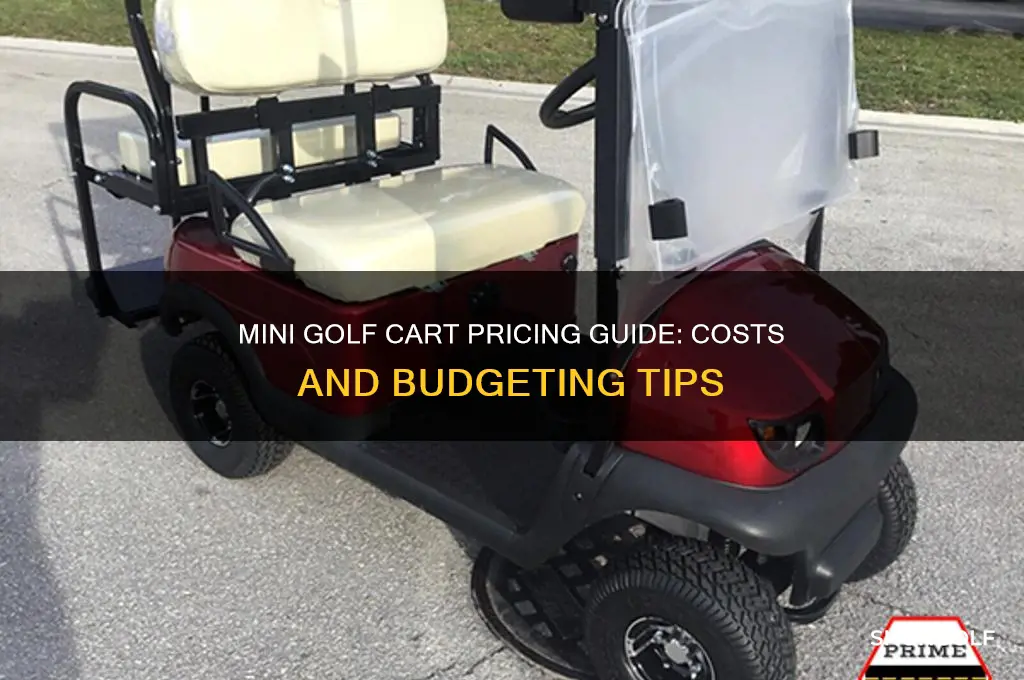 how much does a mini golf cart cost