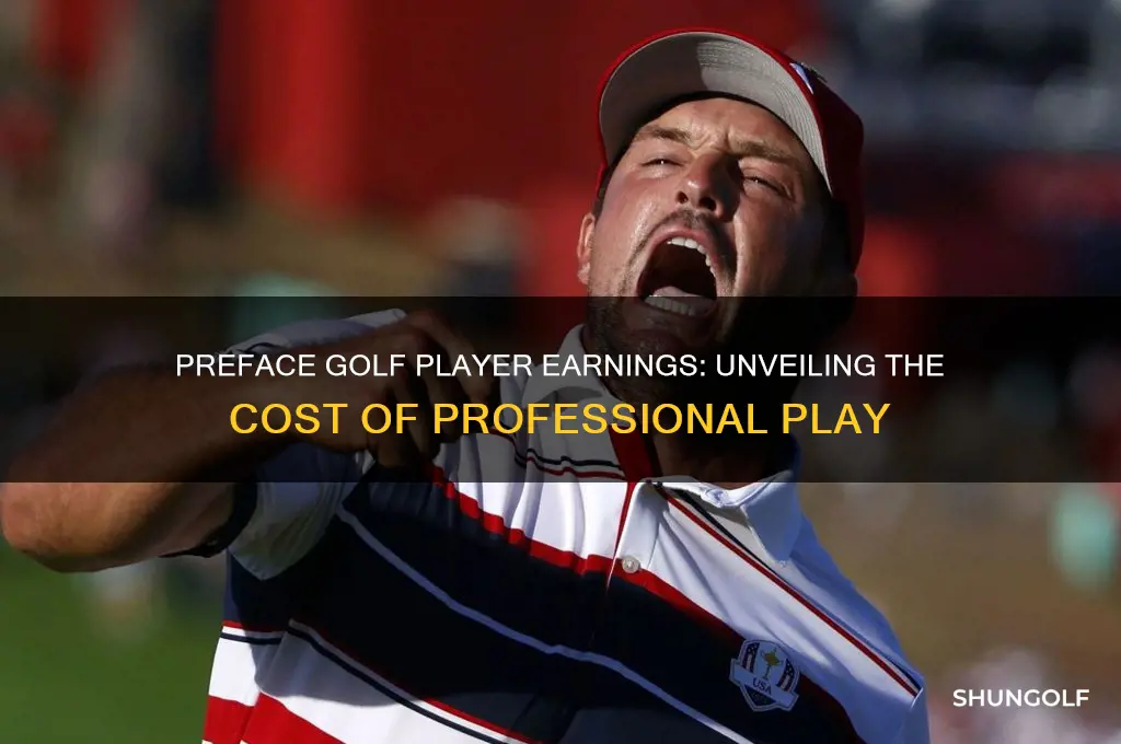 how much does a preface golf player