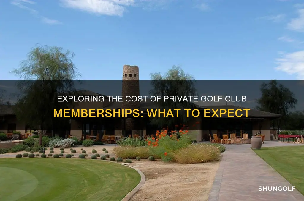 how much does a private golf club membership cost