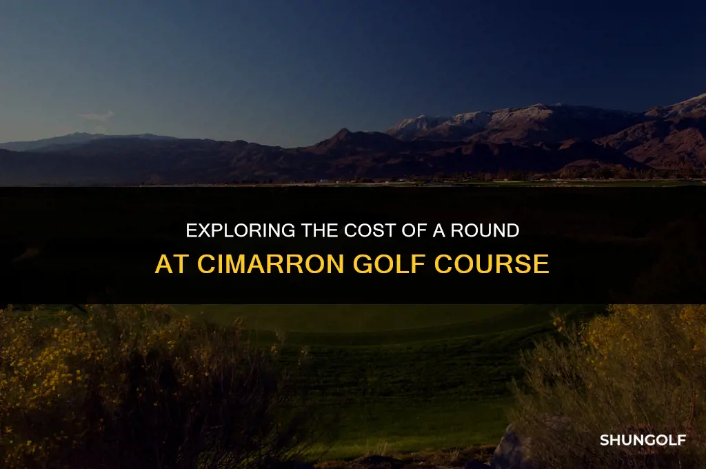 how much does a round at cimarron golf course cost