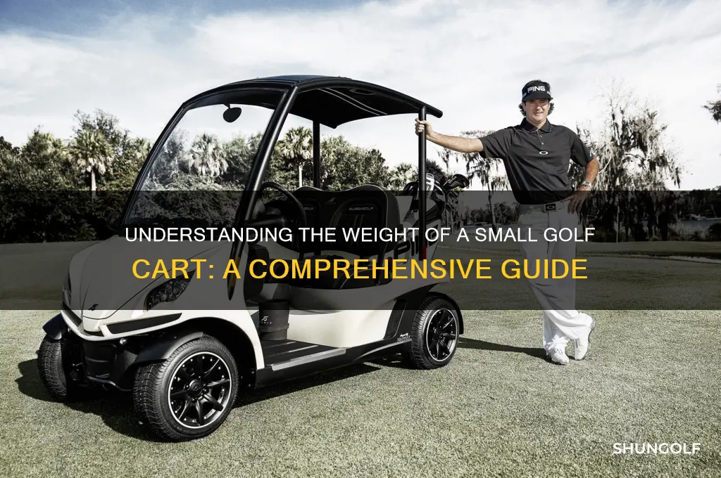 how much does a small golf cart weigh