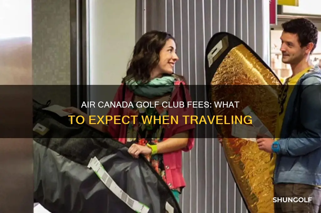 how much does air canada charge for golf clubs