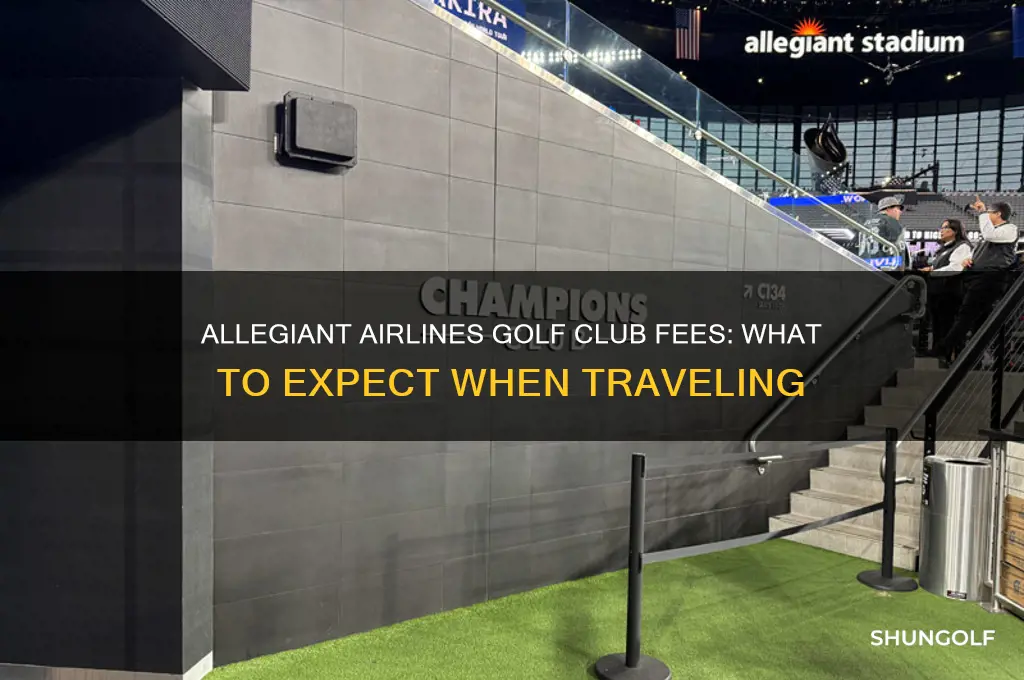 how much does allegiant charge for golf clubs