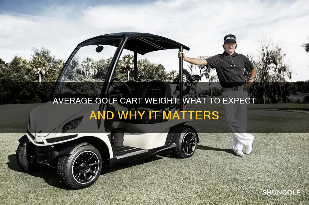 how much does an average golf cart weigh