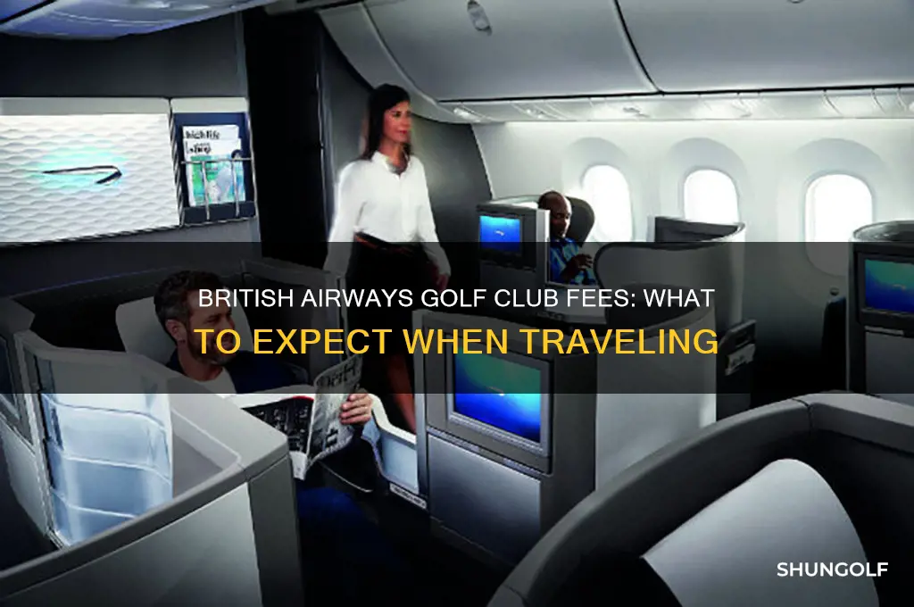 how much does british airways charge for golf clubs