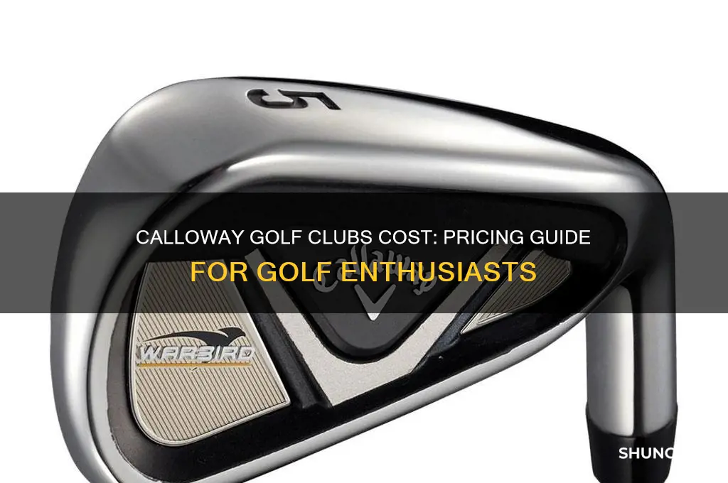 how much does calloway golf clubs vost